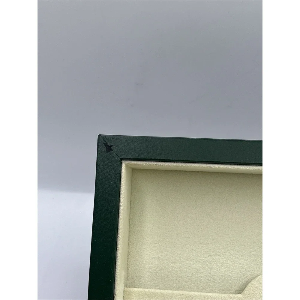 Rolex Watch Box Case Green Leather Wood 39139.64 AUTHENIC